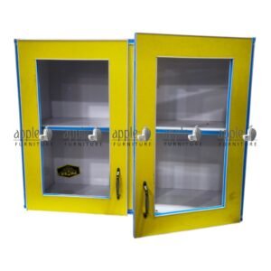 APPLE AP-1004 School Storage Cabinet with Glass Doors, Educational Display Cupboard and Classroom Glass Door Cabinet for books and learning materials
