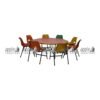 APPLE AP-200-MLT AP-150-RED Preschool Activity Table Set with colorful Kindergarten Group Table Set and Nursery Classroom Table and Chairs